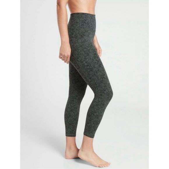 Athleta Salutation Stash Pocket II Textured 7/8 Tight Size Small Basil Green - Picture 2 of 7